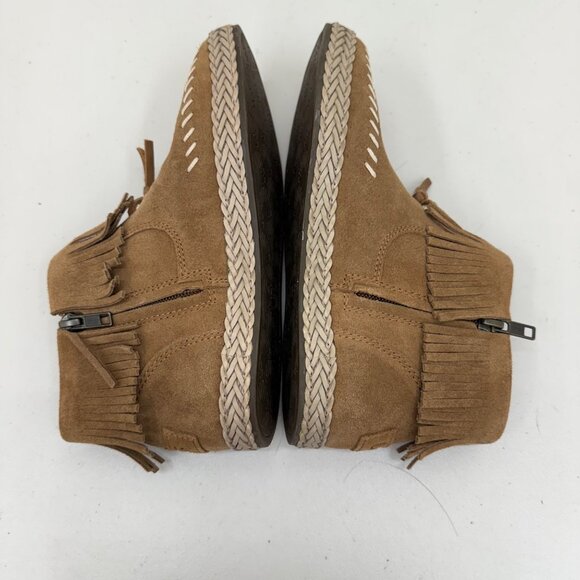 Ugg Kennadi Fringe Suede Side Zip Boho Ankle Booties Shoes 1123597 Womens size 5 - Picture 7 of 8